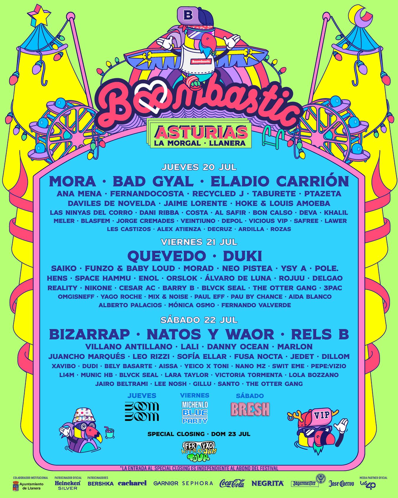 Primer avance del cartel de Boombastic Asturias 2025 y entradas