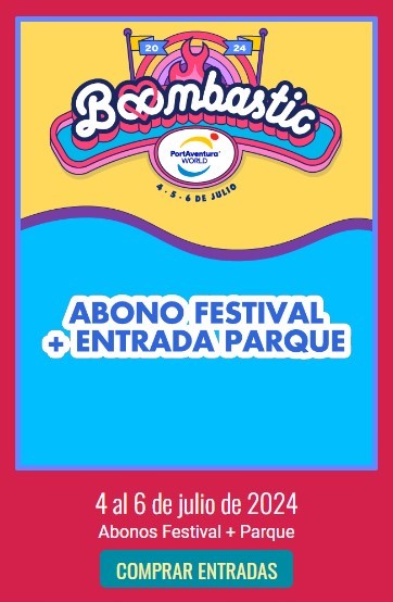 Abono Festival y Parque Boombastic PortAventura World